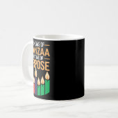 Happy Kwanzaa Candles Africa Holiday African Ameri Kaffeetasse (Vorderseite Links)