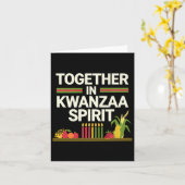 Happy Kwanzaa Candles Africa Holiday African Ameri Karte (Gelbe Blume)
