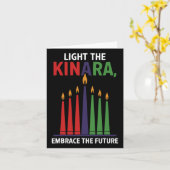 Happy Kwanzaa Candles Africa Holiday African Ameri Karte (Gelbe Blume)