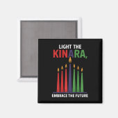 Happy Kwanzaa Candles Africa Holiday African Ameri Magnet (Vorderseite/Rückseite)