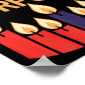 Happy Kwanzaa Candles Africa Holiday African Ameri Poster (Ecke)