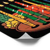 Happy Kwanzaa Candles Africa Holiday African Ameri Poster (Ecke)