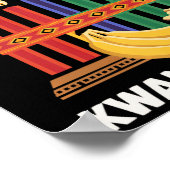 Happy Kwanzaa Candles Africa Holiday African Ameri Poster (Ecke)