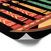 Happy Kwanzaa Candles Africa Holiday African Ameri Poster (Ecke)