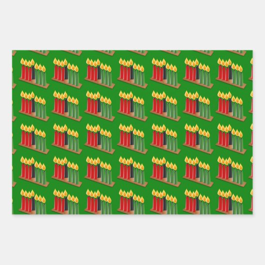 Happy Kwanzaa Candles Geschenkpapier Set (Vorderseite 2)
