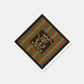 Happy Kwanzaa Candles Red Black Green Yellow Serviette (Ecke)