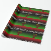 Happy Kwanzaa Candles Wrapping Paper Geschenkpapier (Ungerollt)