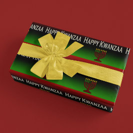 Happy Kwanzaa Candles Wrapping Paper Geschenkpapier