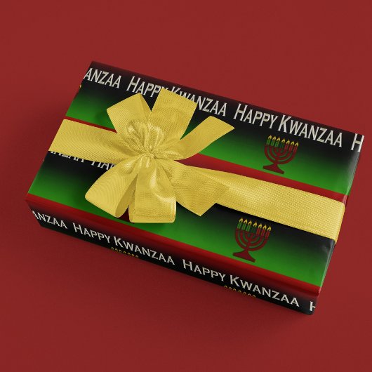 Happy Kwanzaa Candles Wrapping Paper Geschenkpapier