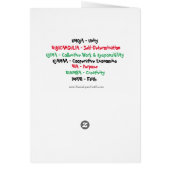 Happy Kwanzaa Card (Hinten)