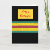 Happy Kwanzaa Card Feiertagskarte (Vorderseite)