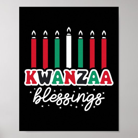 Happy Kwanzaa Celebrate African Poster (Vorne)