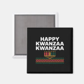 Happy Kwanzaa Celebration Magnet (Vorderseite/Rückseite)