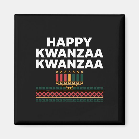 Happy Kwanzaa Celebration Magnet (Vorne)