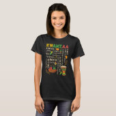 Happy Kwanzaa Drum Kinara Seven Candles Africa Cel T-Shirt (Vorne ganz)