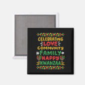 Happy Kwanzaa feiert Liebe Community Men Magnet (Vorderseite/Rückseite)