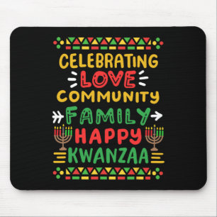 Happy Kwanzaa feiert Liebe Community Men Mousepad