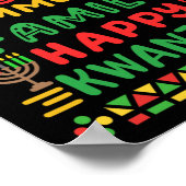Happy Kwanzaa feiert Liebe Community Men Poster (Ecke)