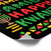 Happy Kwanzaa feiert Liebe Community Men Poster (Ecke)