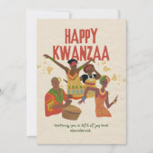 Happy Kwanzaa Feiertagskarte (Vorderseite)