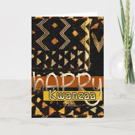 Happy Kwanzaa Feiertagskarte (Vorderseite)