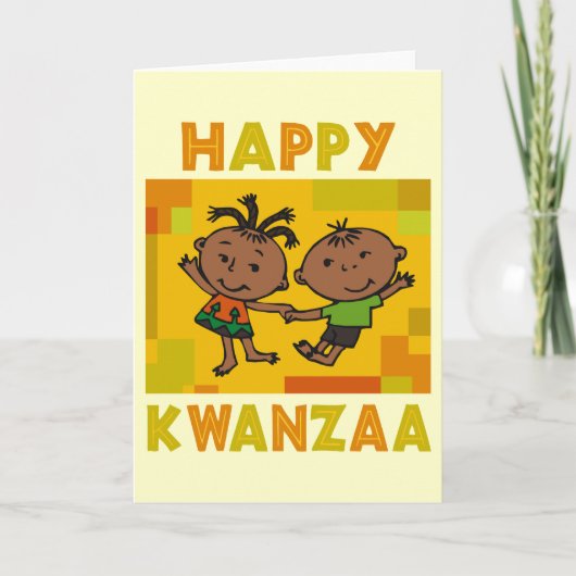 Happy Kwanzaa Feiertagskarte (Vorderseite)