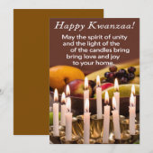 Happy Kwanzaa Feiertagskarte (Vorne/Hinten)