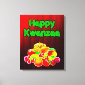 Happy Kwanzaa First Fruits Leinwanddruck (Vorderseite)