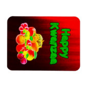 Happy Kwanzaa First Fruits Magnet (Horizontal)
