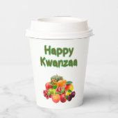 Happy Kwanzaa First Fruits Pappbecher (Rückseite)
