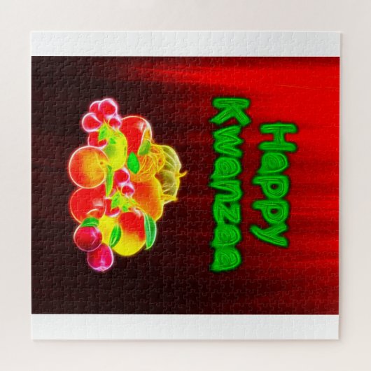 Happy Kwanzaa First Fruits Puzzle (Horizontal)