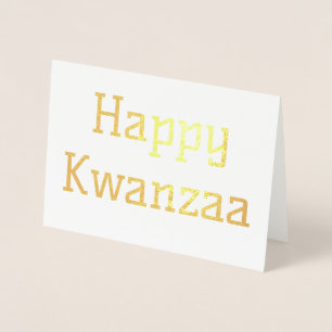 Happy Kwanzaa Folienkarte