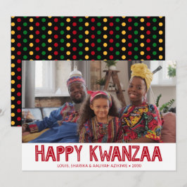 Happy Kwanzaa Foto Feiertagskarte