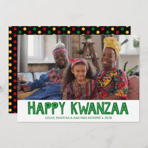 Happy Kwanzaa Foto Feiertagskarte