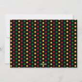 Happy Kwanzaa Foto Feiertagskarte (Rückseite)