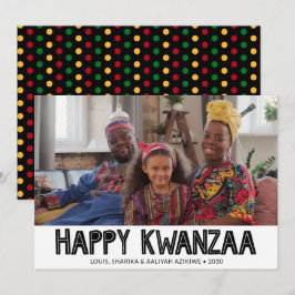 Happy Kwanzaa Foto Feiertagskarte