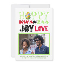Happy Kwanzaa Foto Grußkarte Liebe Freude Frieden
