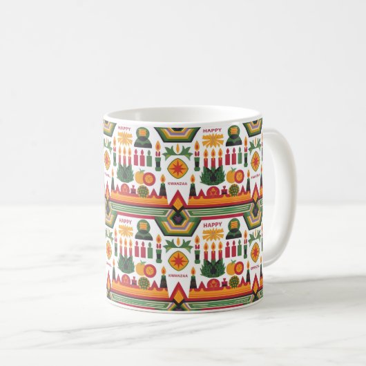 Happy Kwanzaa Geschenk Idee Kaffeetasse (VorderseiteRechts)