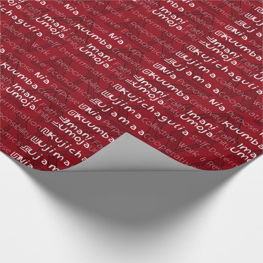 Happy Kwanzaa Geschenkpapier (Ecke)