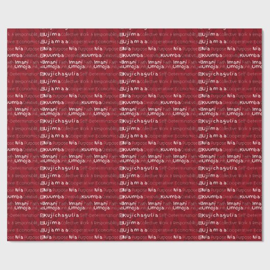 Happy Kwanzaa Geschenkpapier (Flach)