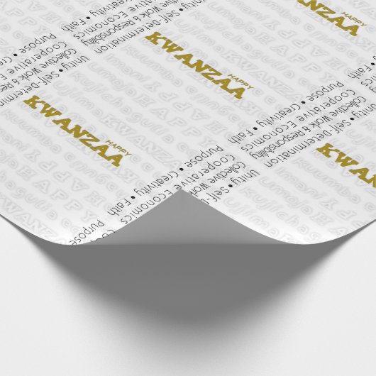 Happy Kwanzaa Geschenkpapier (Ecke)