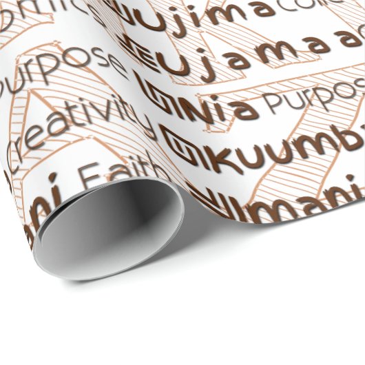 Happy Kwanzaa Geschenkpapier (Rolleneckpunkt)