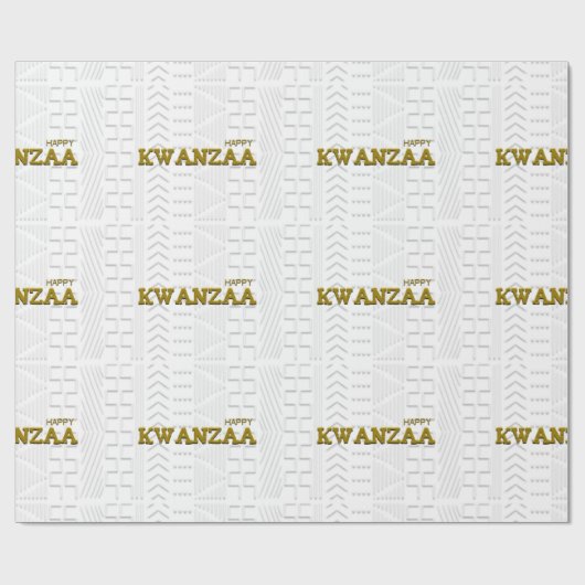 Happy Kwanzaa Geschenkpapier (Flach)