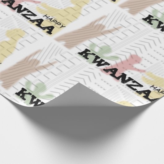 Happy Kwanzaa Geschenkpapier (Ecke)