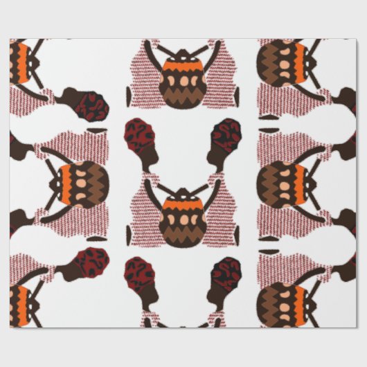 Happy Kwanzaa Geschenkpapier (Flach)