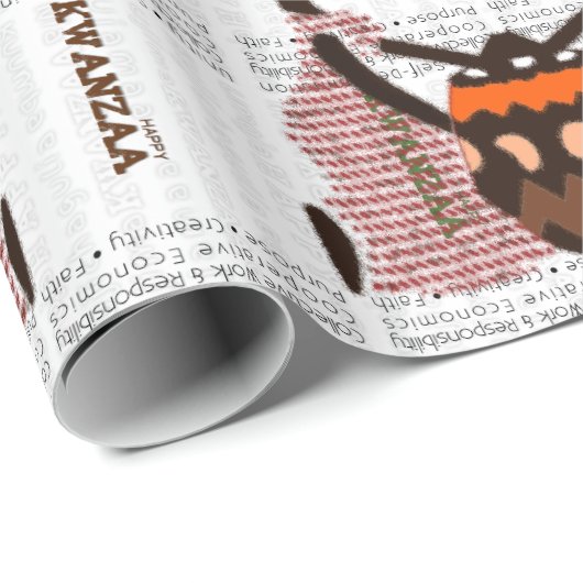 Happy Kwanzaa Geschenkpapier (Rolleneckpunkt)