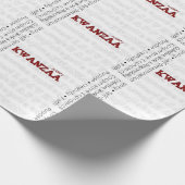 Happy Kwanzaa Geschenkpapier (Ecke)