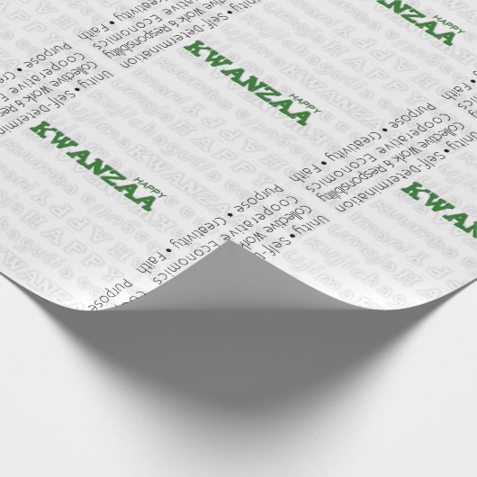 Happy Kwanzaa Geschenkpapier (Ecke)