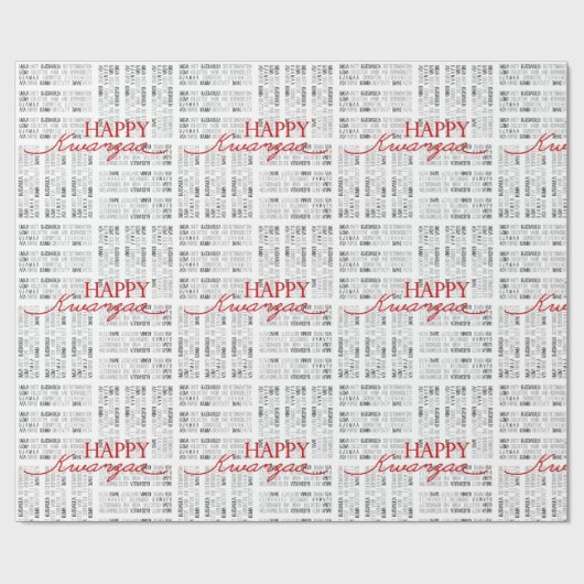 Happy Kwanzaa Geschenkpapier (Flach)