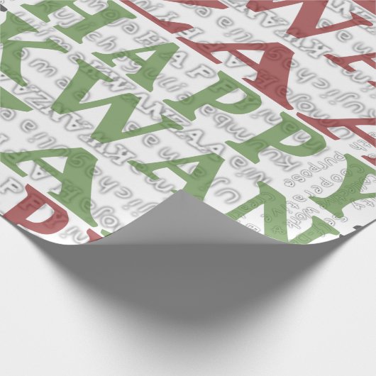 Happy Kwanzaa Geschenkpapier (Ecke)